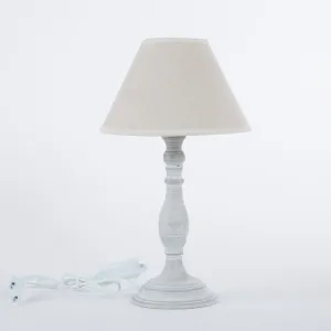 Abat-jour shabby da tavolo cm 20x35h