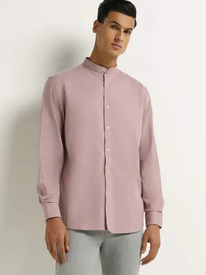 Ascot Pink Cotton Relaxed Fit Shirt