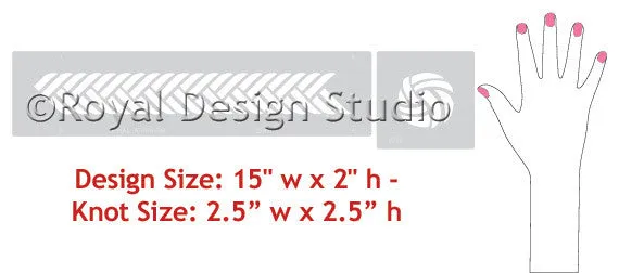 Braided Border & Knot Furniture Stencil