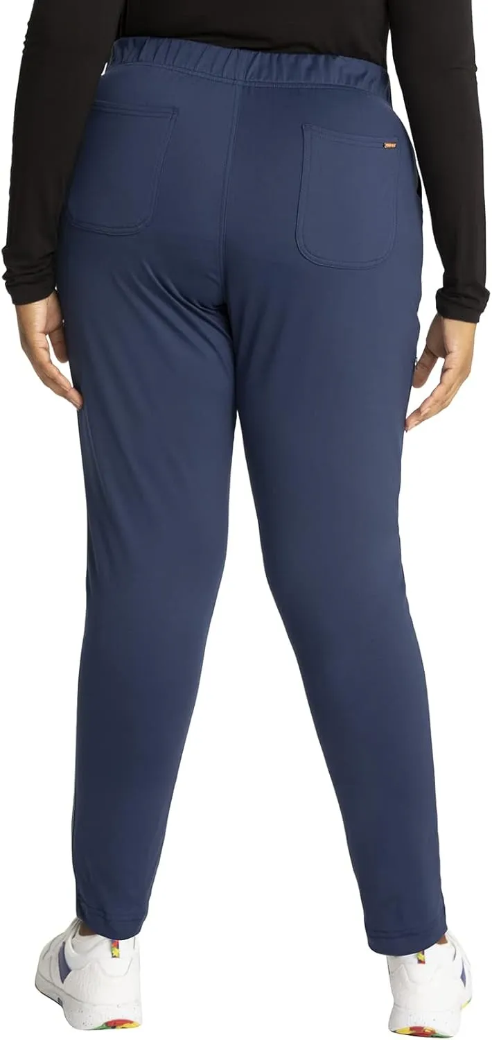 Cherokee Statement Women Scrubs Pant Zip Front Fly Tapered Leg CK270