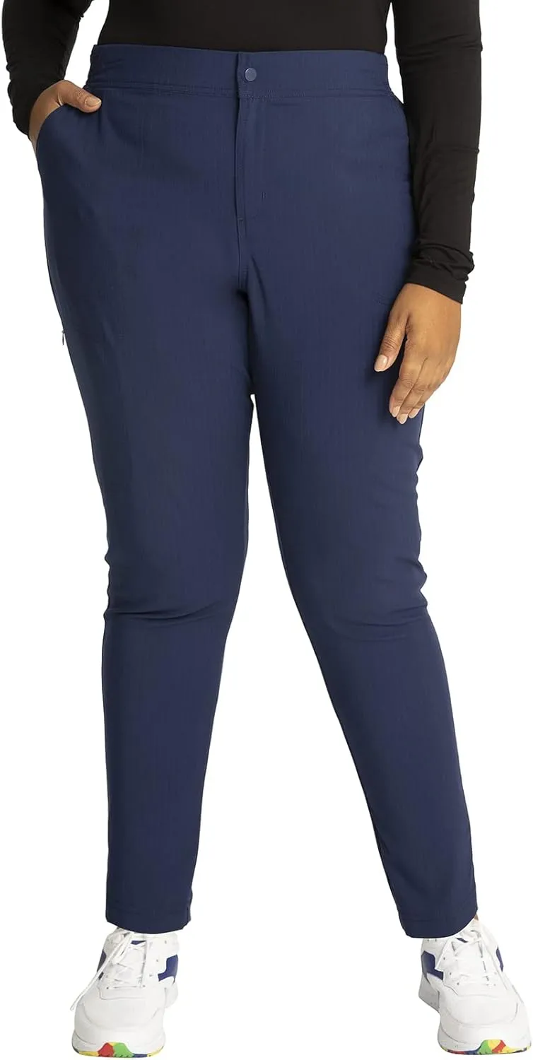 Cherokee Statement Women Scrubs Pant Zip Front Fly Tapered Leg CK270