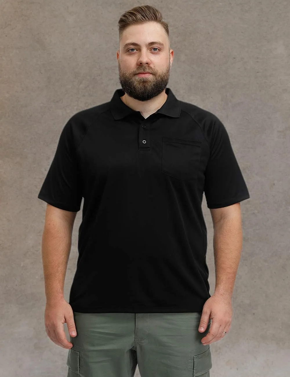Corna Men's Golf Polo Shirts Short Sleeve Quick Dry Fit Moisture Wicking Running Athletic Big & Tall Performance Soft
