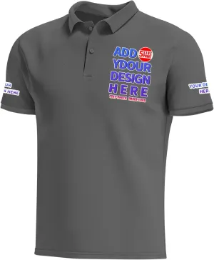 Custom Shirt for Men Customized Polo Golf Shirts Design Your Own Personalized Tee Print Embroidered Text Photo Logo