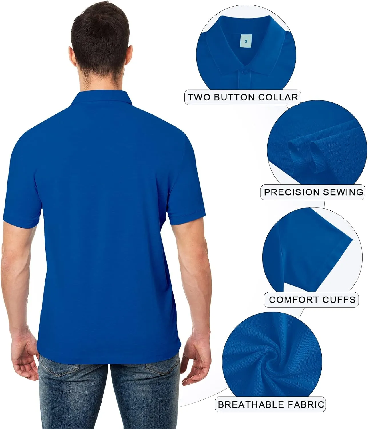 Custom Shirt for Men Customized Polo Golf Shirts Design Your Own Personalized Tee Print Embroidered Text Photo Logo