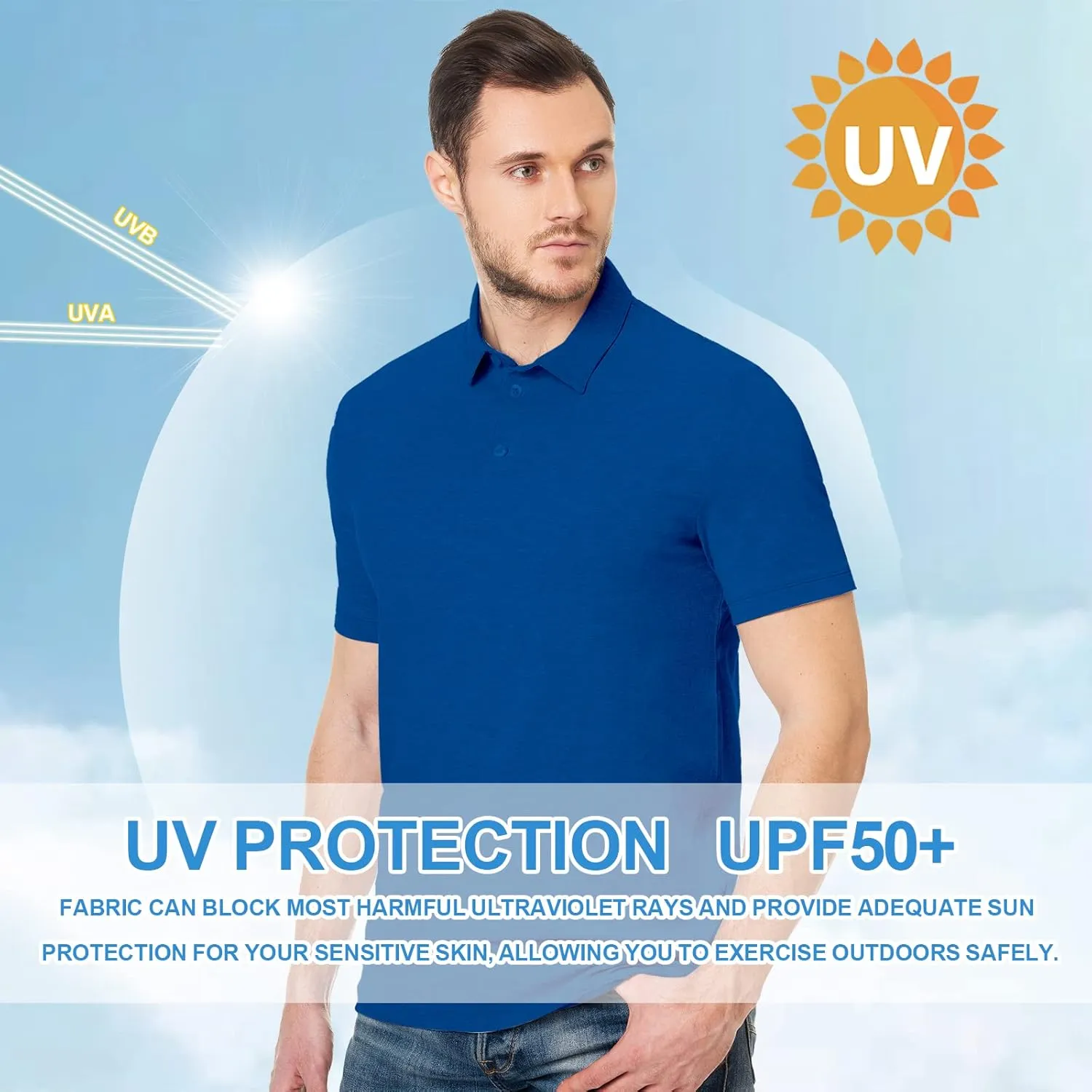 Custom Shirt for Men Customized Polo Golf Shirts Design Your Own Personalized Tee Print Embroidered Text Photo Logo