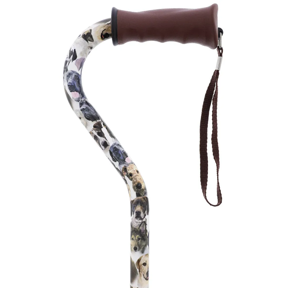 Dog Lovers' Choice: Comfort Grip Offset Walking Cane
