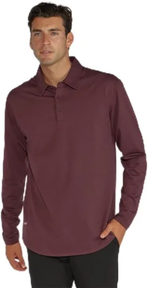Drop-Cut Polo Long Sleeve Men's Shirt