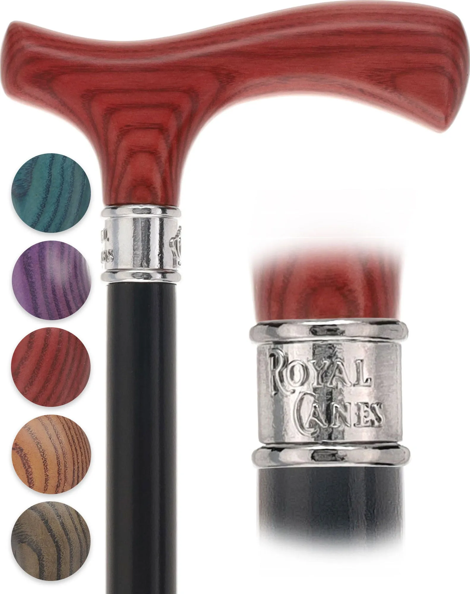 Fritz Comfort Color Stained Handle Black Shaft