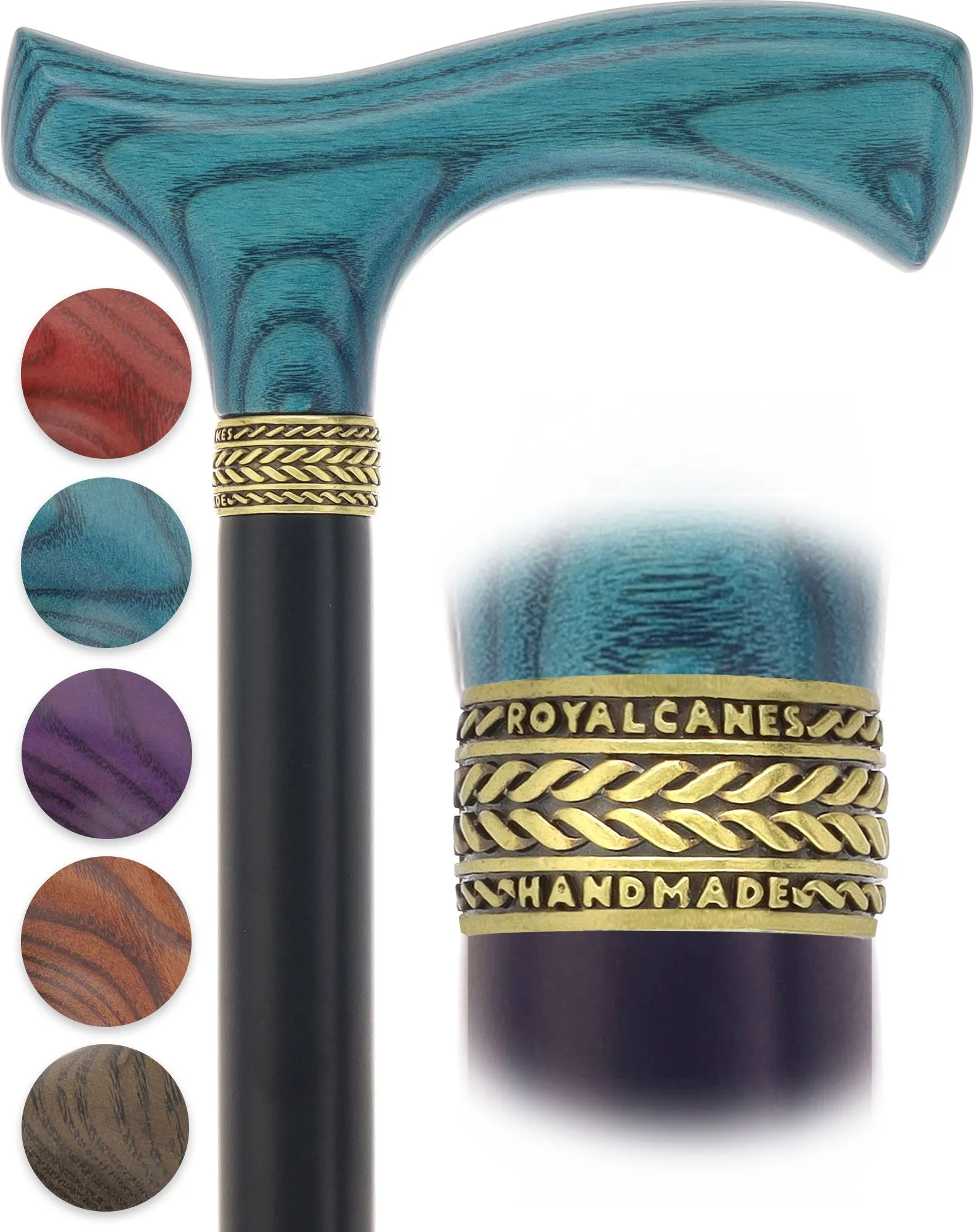 Fritz Comfort Color Stained Handle Black Shaft
