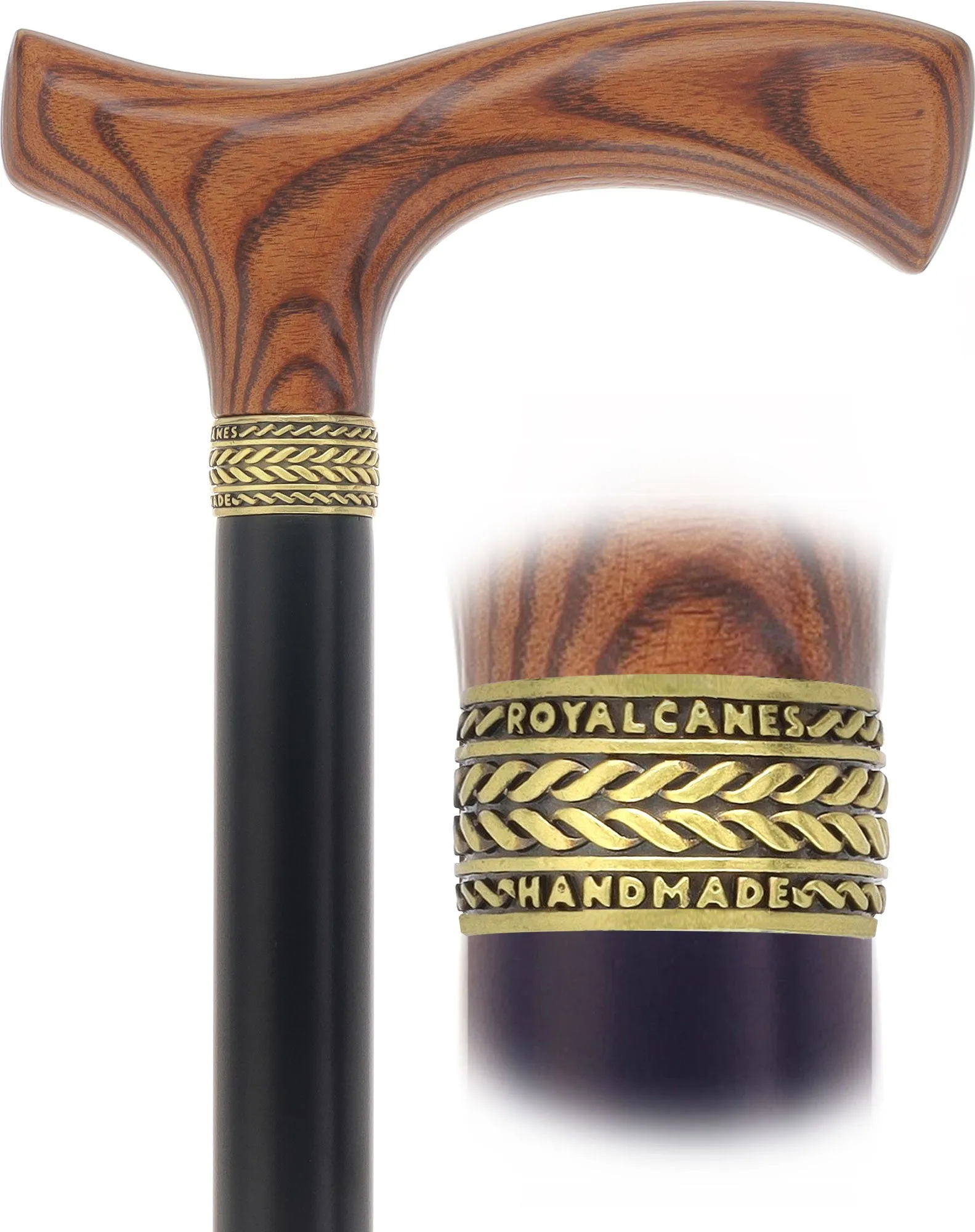 Fritz Comfort Color Stained Handle Black Shaft