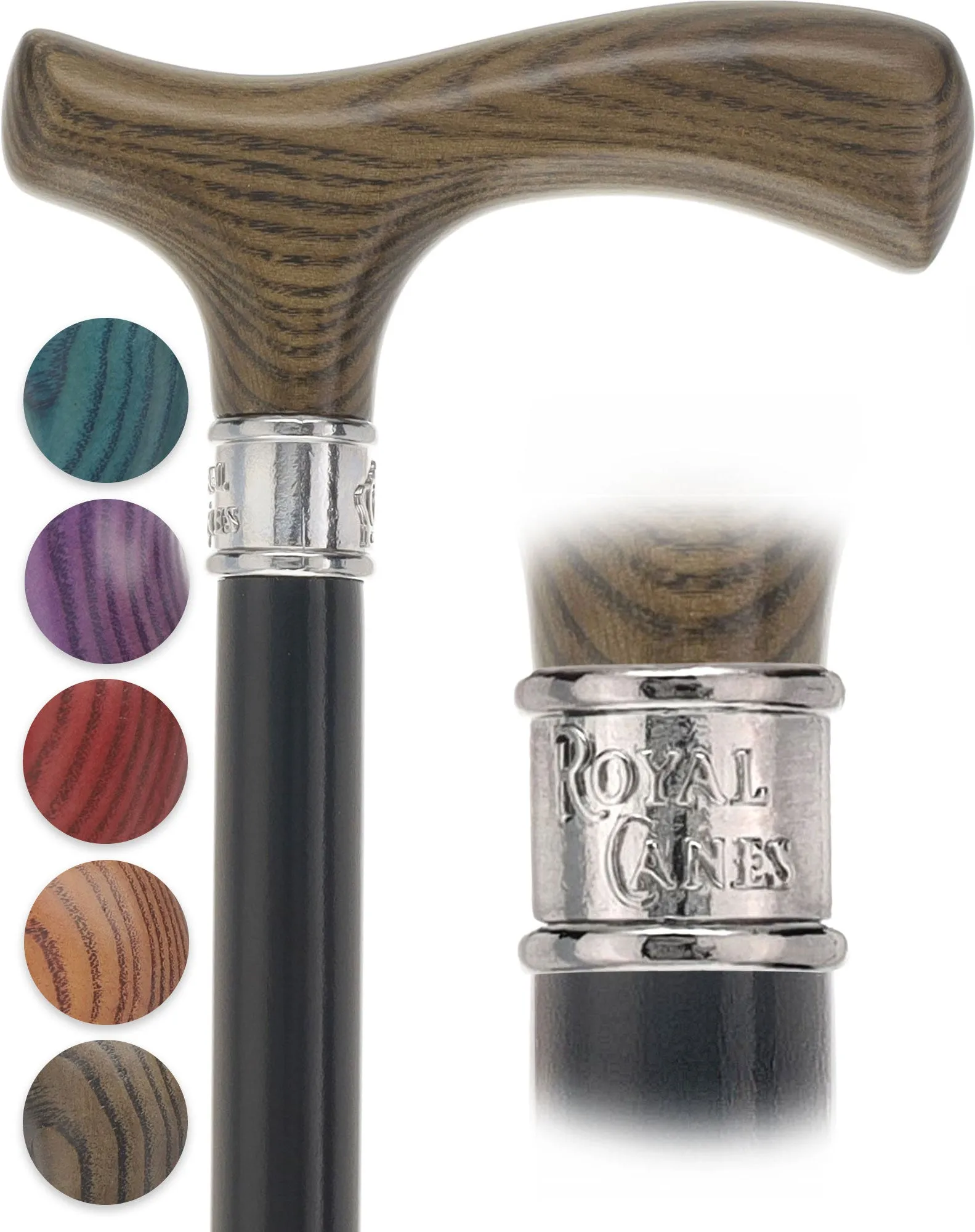 Fritz Comfort Color Stained Handle Black Shaft
