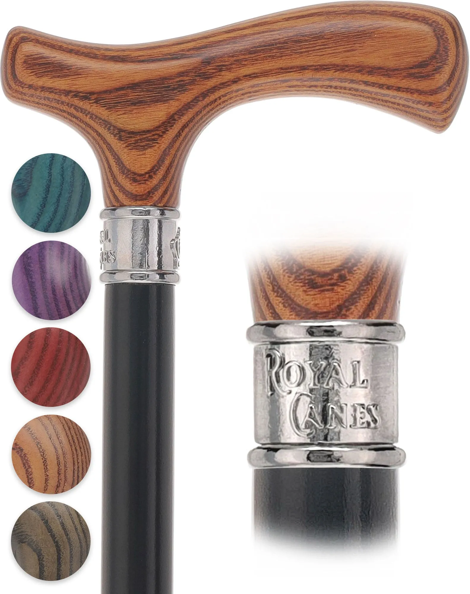 Fritz Comfort Color Stained Handle Black Shaft