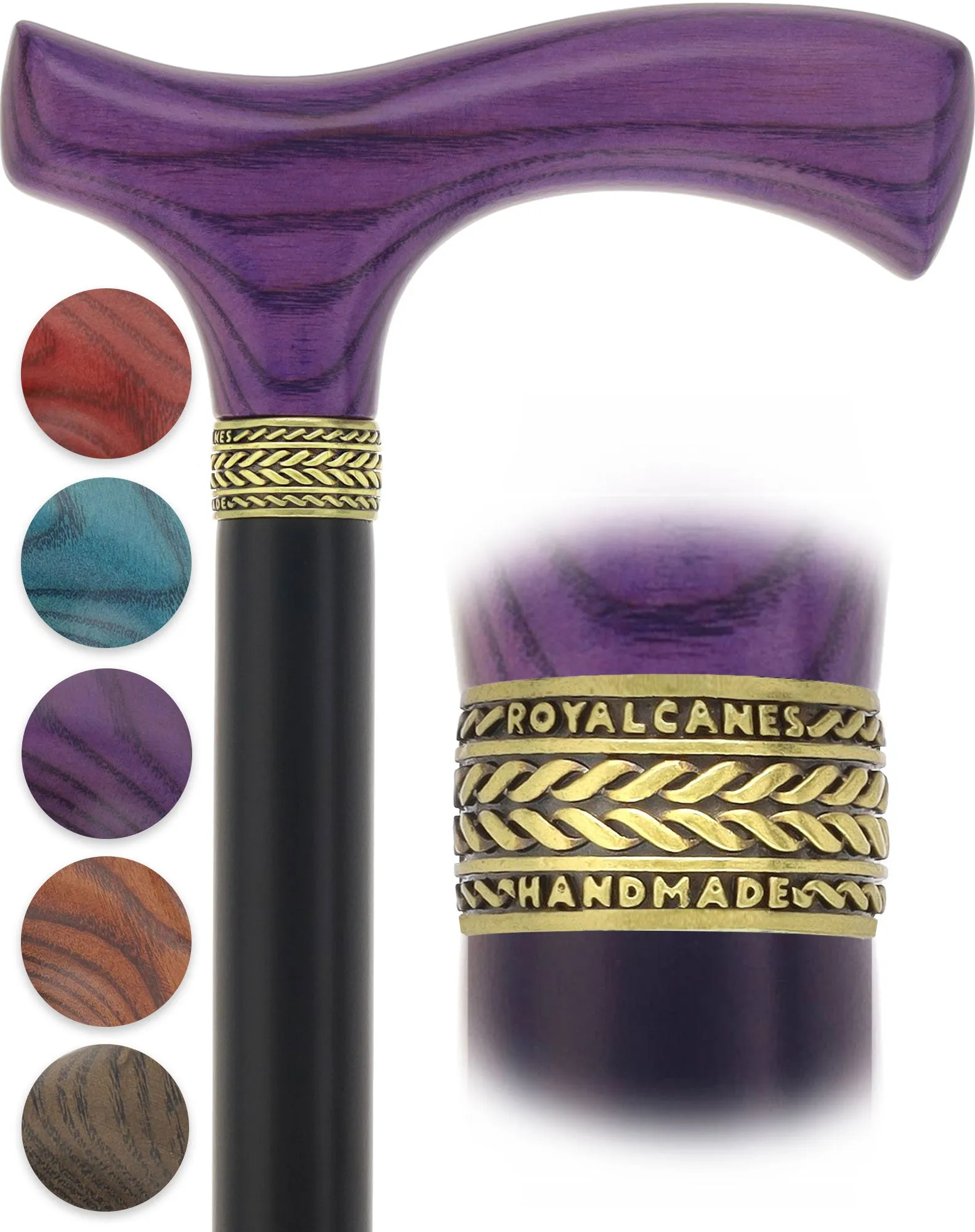 Fritz Comfort Color Stained Handle Black Shaft
