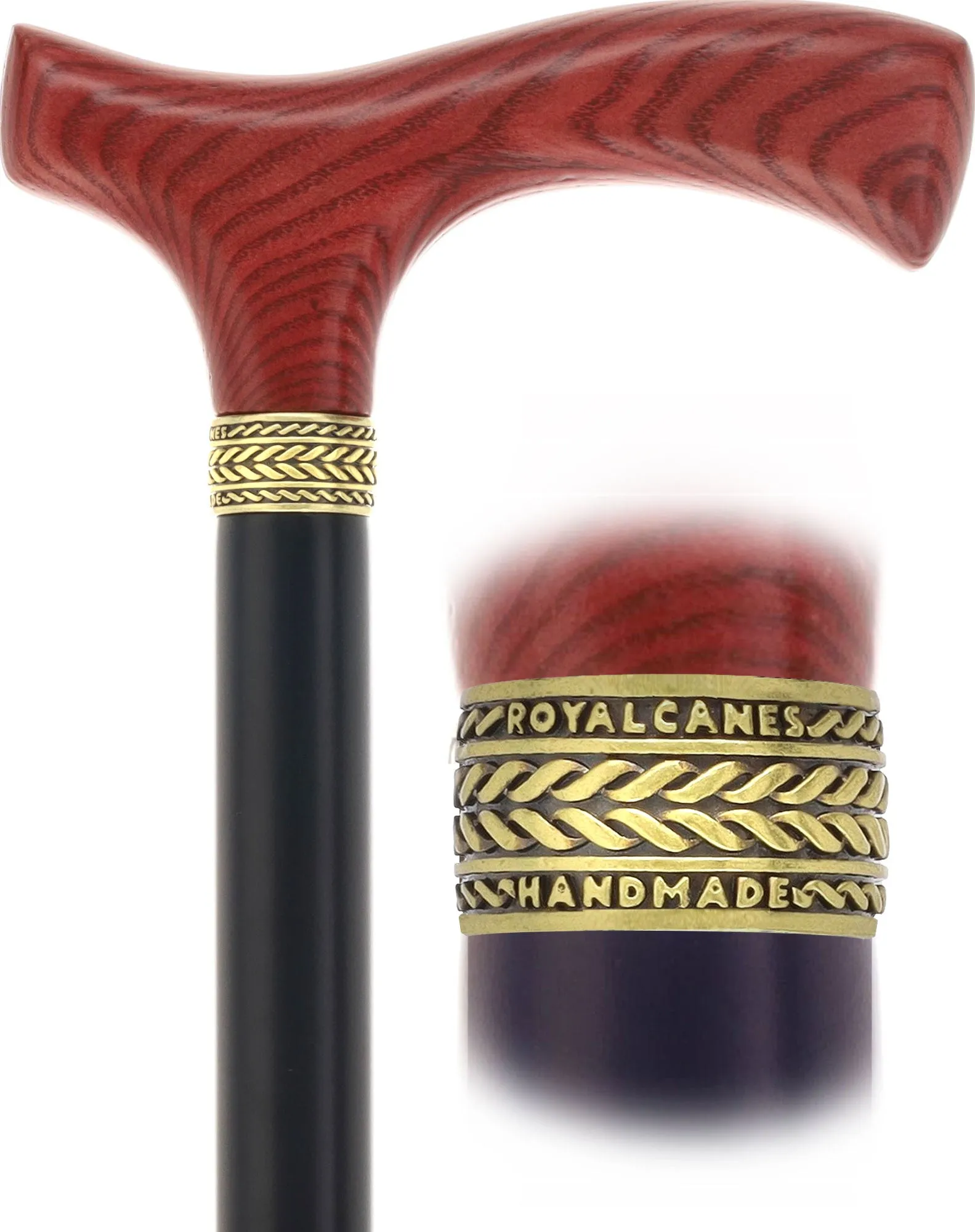 Fritz Comfort Color Stained Handle Black Shaft