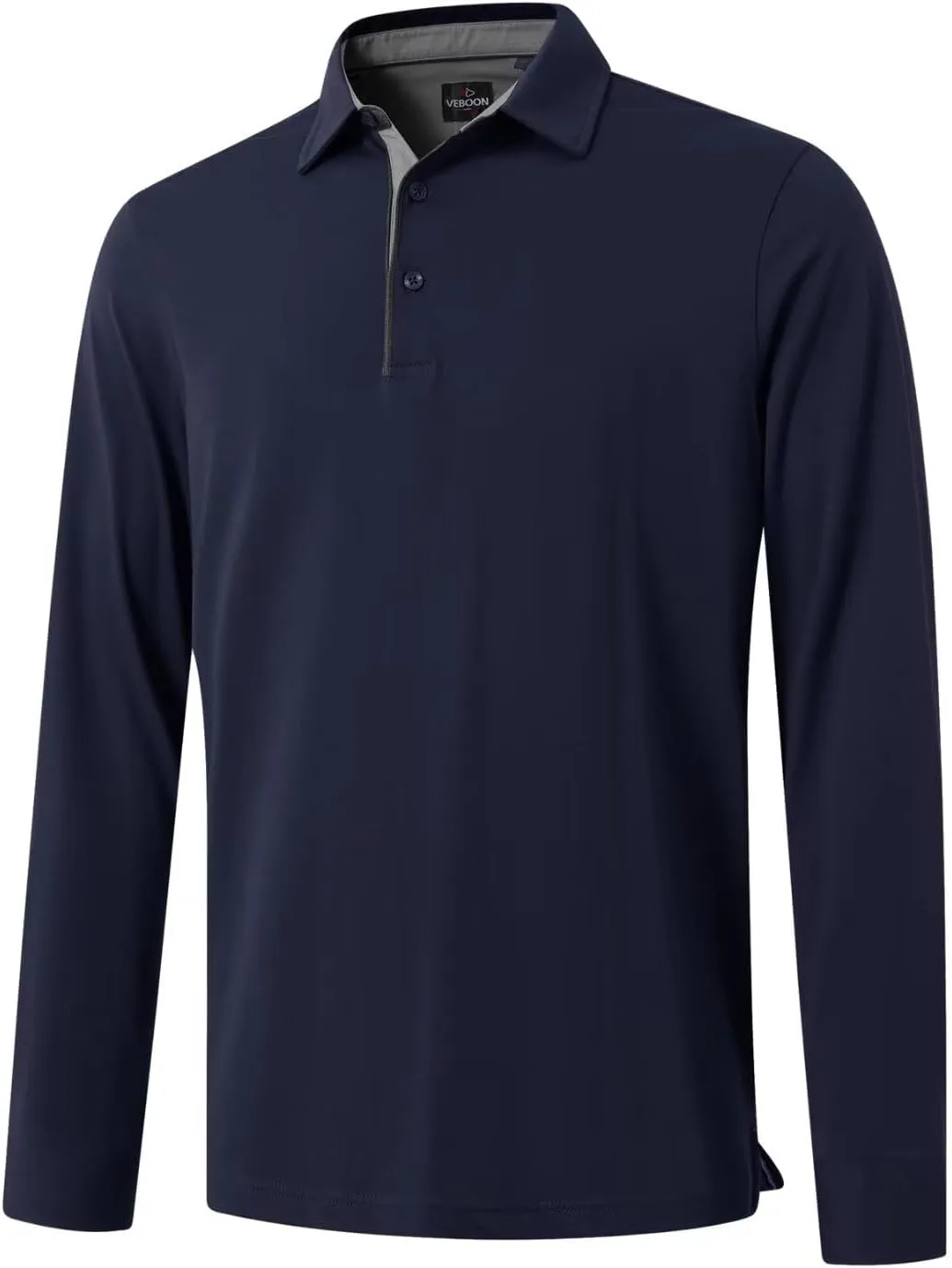 Men's Business Long and Short Sleeve Polo Shirts Mercerized Cotton Blend Casual Stylish Collared Shirts