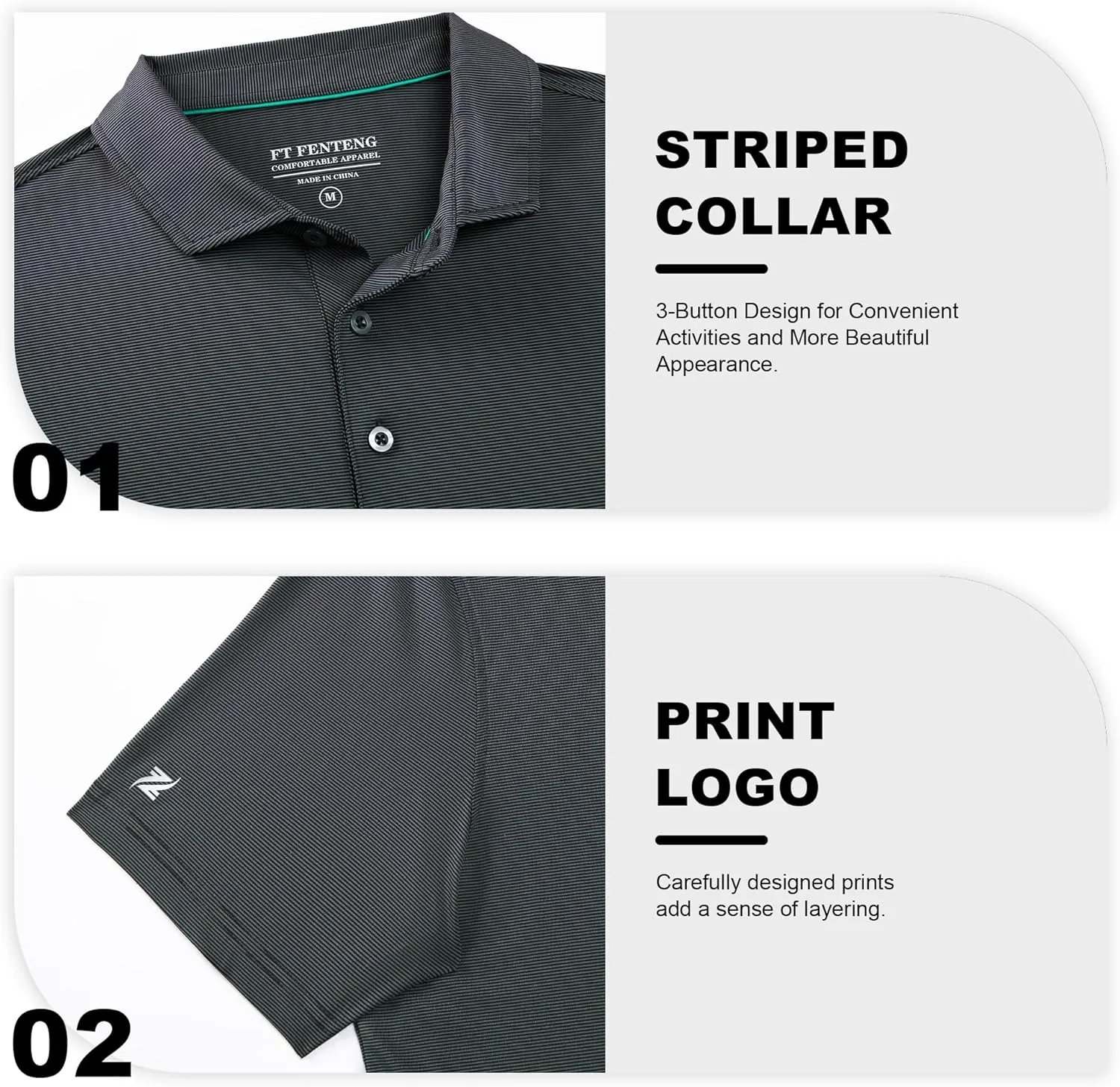 Mens Polo Shirts Short Casual Solid Stylish Dry Fit Performance Designed Collared Golf Polo Shirts for Men
