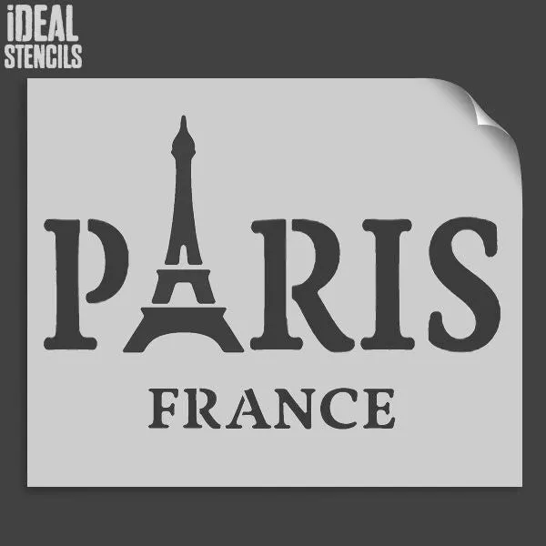 Paris France Stencil