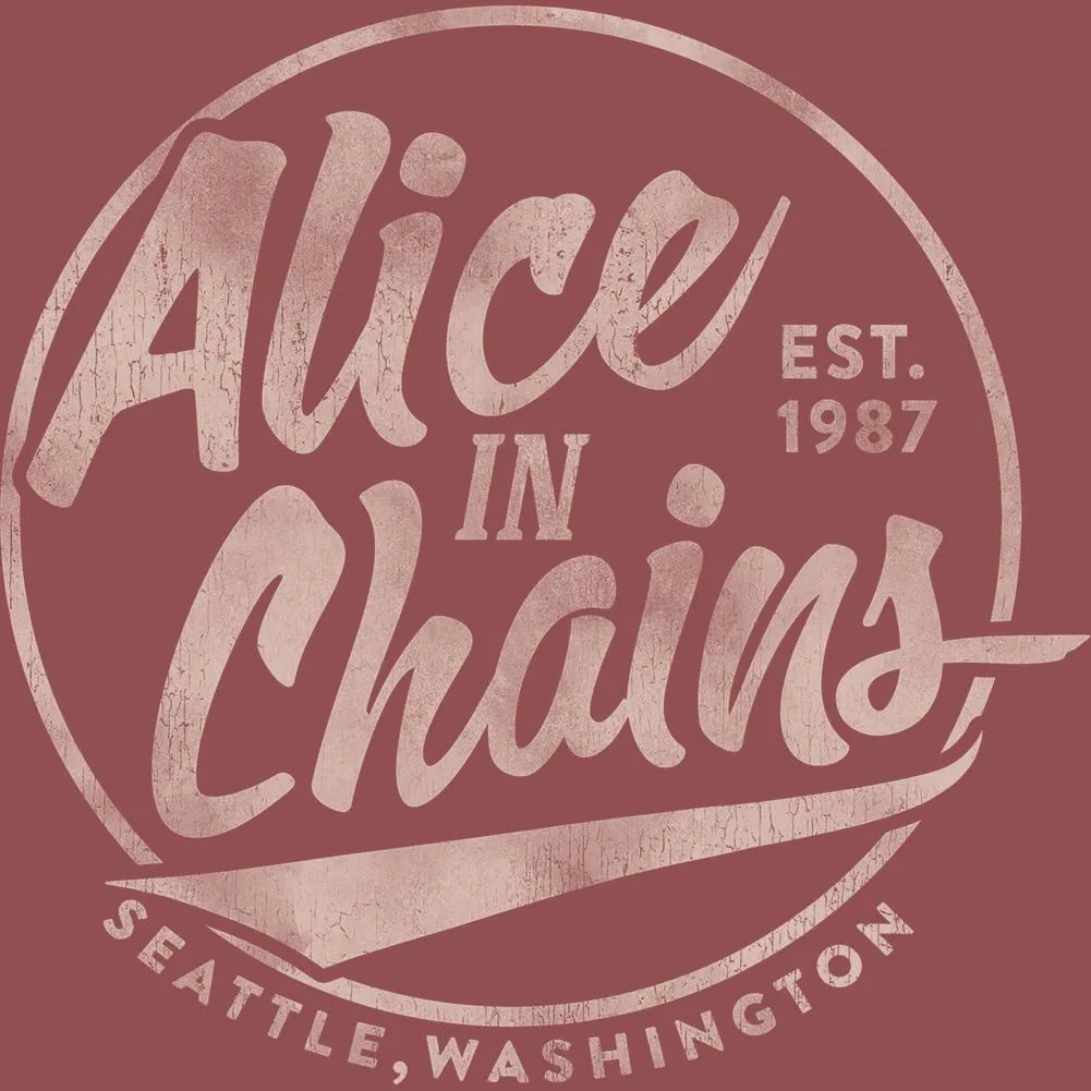 Premium Collection Alice in Chains Seattle T Shirt Adult Brick Comfort Colors 90s Rock Music Graphic Tees