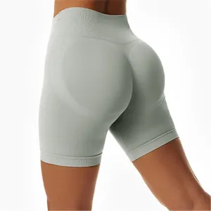 S - XL 7 Colors Seamless Yoga Shorts Gym Sport Shorts Butt Lift High Waist Shorts For Women Breathable Fitness Sportwear A088S