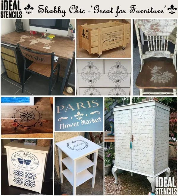Stencil vintage French - VIGNES GREFFEES