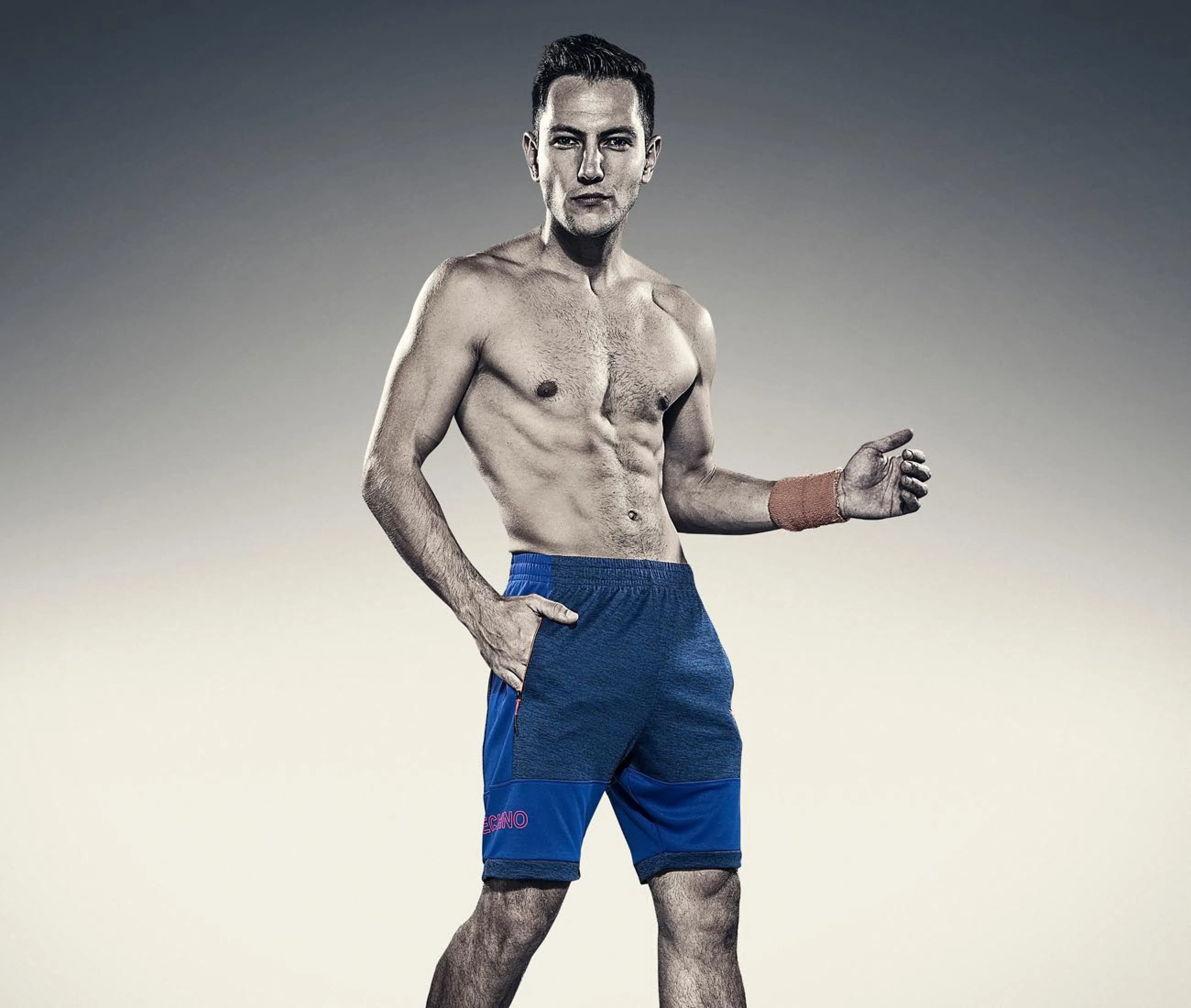 TechnoSport Men's Dry-Fit Shorts P-434 (Blue)