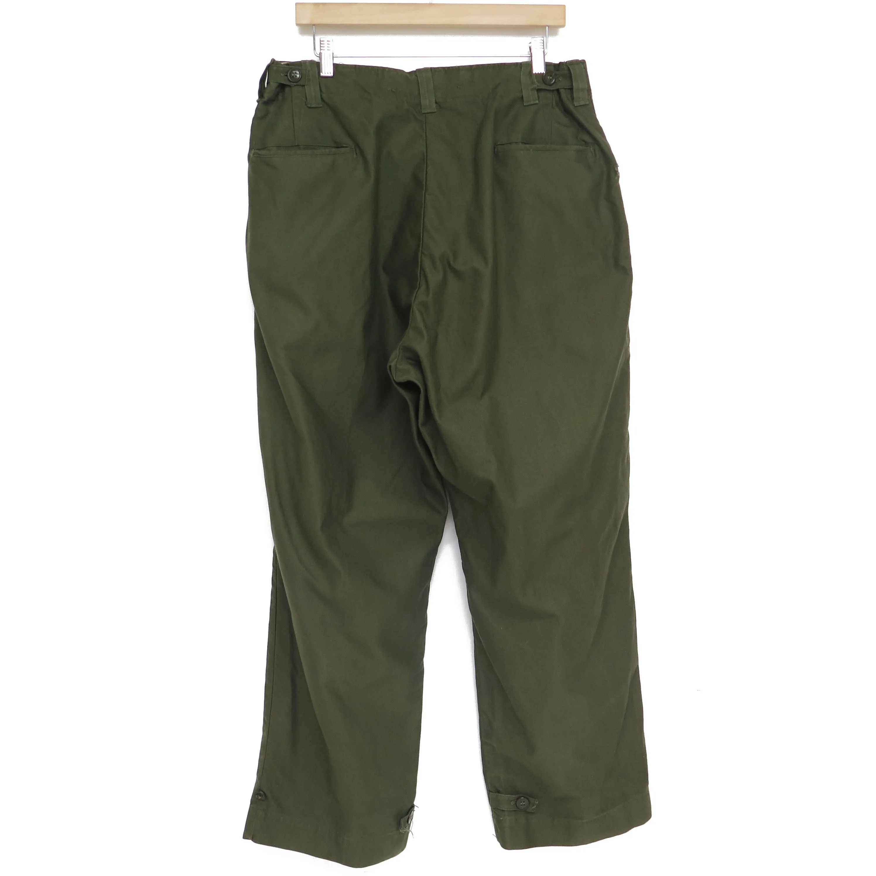 US ARMY FIELD TROUSERS PANTS PATTERN DATE FEB 1945 ISSUE DATE APR 1951 KOREAN WAR COTTON SIZE 36X28