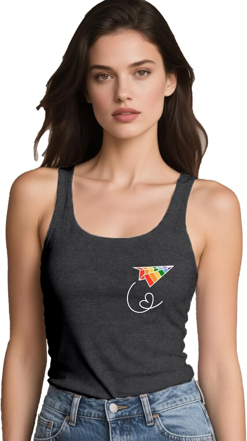 Womens Gay Pride Shirt LGBTQ Equality Tshirt Proud Ally Rainbow Tee Top