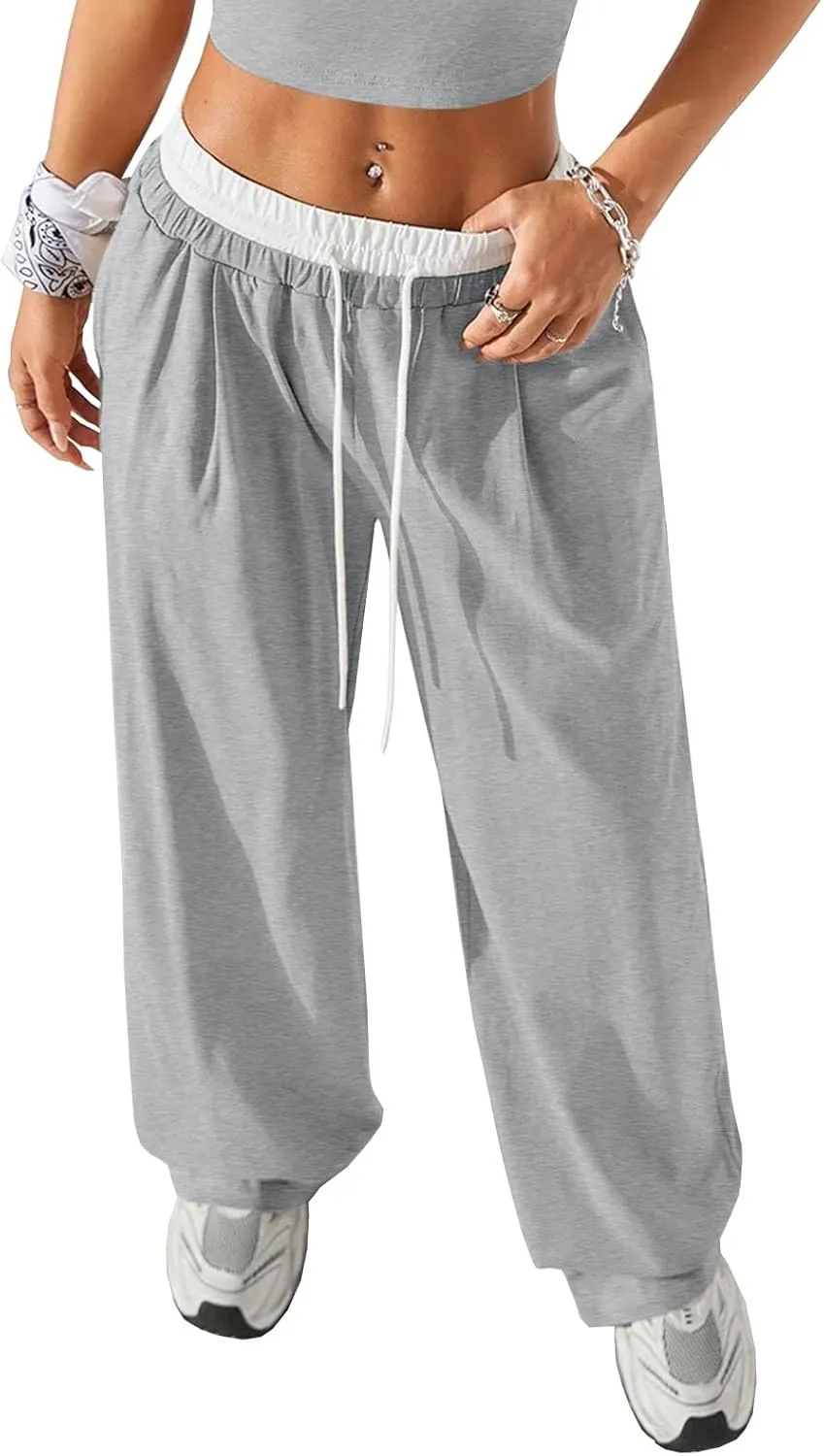 Womens Sweatpants Wide Leg Pants Casual Palazzo Flowy Trouser Woman High Waisted Loose Fit Lounge Pant Comfy 2025